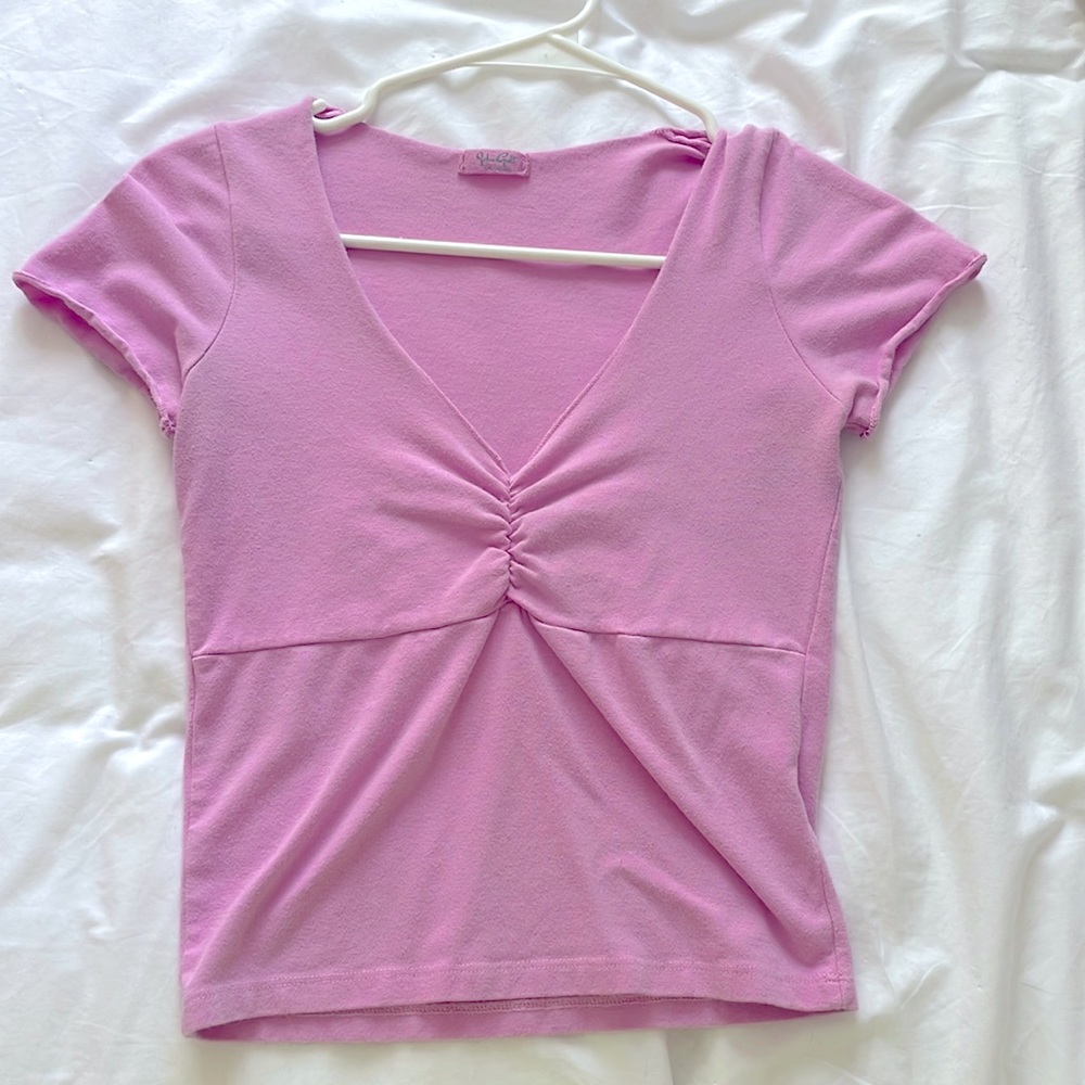 Brandy Melville bubblegum pink Gina top